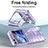 Coque Plastique Mat Protection Integrale 360 Degres Avant et Arriere Etui Housse ZL2 pour Samsung Galaxy Z Flip5 5G Petit