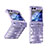 Coque Plastique Mat Protection Integrale 360 Degres Avant et Arriere Etui Housse ZL2 pour Samsung Galaxy Z Flip5 5G Violet