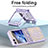 Coque Plastique Mat Protection Integrale 360 Degres Avant et Arriere Etui Housse ZL4 pour Samsung Galaxy Z Flip5 5G Petit