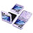 Coque Plastique Mat Protection Integrale 360 Degres Avant et Arriere Etui Housse ZL6 pour Samsung Galaxy Z Flip5 5G Violet