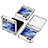 Coque Plastique Mat Protection Integrale 360 Degres Avant et Arriere Etui Housse ZL9 pour Samsung Galaxy Z Flip5 5G Argent