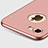 Coque Plastique Rigide avec Trou et Support Bague Anneau Mat et Support Bague Anneau pour Apple iPhone SE (2020) Rose Petit