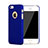 Coque Plastique Rigide avec Trou Mat pour Apple iPhone 5 Bleu