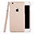 Coque Plastique Rigide avec Trou Mat pour Apple iPhone 6 Or Rose