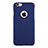 Coque Plastique Rigide avec Trou Mat pour Apple iPhone 6S Plus Bleu Petit