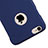 Coque Plastique Rigide avec Trou Mat pour Apple iPhone 6S Plus Bleu Petit