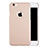 Coque Plastique Rigide avec Trou Mat pour Apple iPhone 6S Plus Or Rose Petit