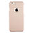 Coque Plastique Rigide avec Trou Mat pour Apple iPhone 6S Plus Or Rose Petit