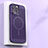 Coque Plastique Rigide Etui Housse Mailles Filet avec Mag-Safe Magnetic Magnetique pour Apple iPhone 16 Pro Violet