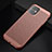 Coque Plastique Rigide Etui Housse Mailles Filet pour Apple iPhone 11 Or Rose