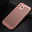 Coque Plastique Rigide Etui Housse Mailles Filet pour Apple iPhone 11 Pro Max Or Rose