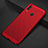 Coque Plastique Rigide Etui Housse Mailles Filet pour Huawei Honor V10 Lite Rouge