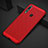 Coque Plastique Rigide Etui Housse Mailles Filet pour Huawei Nova 4e Rouge