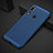 Coque Plastique Rigide Etui Housse Mailles Filet pour Huawei P30 Lite New Edition Bleu