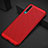 Coque Plastique Rigide Etui Housse Mailles Filet pour Huawei P30 Rouge