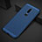 Coque Plastique Rigide Etui Housse Mailles Filet pour OnePlus 6 Bleu