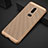 Coque Plastique Rigide Etui Housse Mailles Filet pour OnePlus 6 Or