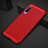 Coque Plastique Rigide Etui Housse Mailles Filet pour Xiaomi Mi 9 Lite Rouge