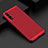 Coque Plastique Rigide Etui Housse Mailles Filet W01 pour Samsung Galaxy A90 5G Rouge