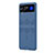 Coque Plastique Rigide Etui Housse Mat H03 pour Samsung Galaxy Z Flip4 5G Bleu