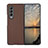 Coque Plastique Rigide Etui Housse Mat H03 pour Samsung Galaxy Z Fold3 5G Marron