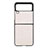 Coque Plastique Rigide Etui Housse Mat H07 pour Samsung Galaxy Z Flip3 5G Blanc