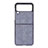 Coque Plastique Rigide Etui Housse Mat H07 pour Samsung Galaxy Z Flip3 5G Bleu