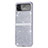 Coque Plastique Rigide Etui Housse Mat L02 pour Samsung Galaxy Z Flip4 5G Argent