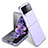 Coque Plastique Rigide Etui Housse Mat L03 pour Samsung Galaxy Z Flip3 5G Gris Lavende
