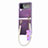 Coque Plastique Rigide Etui Housse Mat L03 pour Samsung Galaxy Z Flip4 5G Violet