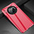 Coque Plastique Rigide Etui Housse Mat P01 pour Huawei Mate 30 Rouge