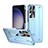 Coque Plastique Rigide Etui Housse Mat P01 pour Samsung Galaxy S22 Ultra 5G Bleu