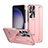 Coque Plastique Rigide Etui Housse Mat P01 pour Samsung Galaxy S22 Ultra 5G Or Rose