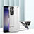Coque Plastique Rigide Etui Housse Mat P01 pour Samsung Galaxy S23 Ultra 5G Argent
