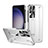 Coque Plastique Rigide Etui Housse Mat P01 pour Samsung Galaxy S23 Ultra 5G Argent