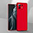 Coque Plastique Rigide Etui Housse Mat P03 pour Xiaomi Mi 11 Lite 5G Rouge