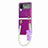 Coque Plastique Rigide Etui Housse Mat P09 pour Samsung Galaxy Z Flip4 5G Petit