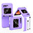 Coque Plastique Rigide Etui Housse Mat pour Motorola Moto RAZR (2022) 5G Violet