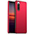 Coque Plastique Rigide Etui Housse Mat pour Sony Xperia 10 III Lite Rouge