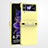 Coque Plastique Rigide Etui Housse Mat R06 pour Samsung Galaxy Z Flip4 5G Jaune