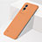 Coque Plastique Rigide Etui Housse Mat Sans Cadre pour Vivo Y74s 5G Orange