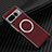 Coque Plastique Rigide Etui Housse Mat Serge avec Mag-Safe Magnetic Magnetique pour Google Pixel 7 Pro 5G Rouge