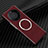 Coque Plastique Rigide Etui Housse Mat Serge avec Mag-Safe Magnetic Magnetique pour Huawei Mate 60 Pro+ Plus Rouge