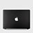 Coque Plastique Rigide Etui Housse Mat Serge pour Apple MacBook Air 13 pouces (2020) Noir