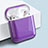 Coque Plastique Rigide Etui Housse pour Boitier de Charge de Airpods Mat Violet