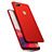 Coque Plastique Rigide Etui Housse Sables Mouvants pour Oppo A7 Rouge