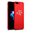 Coque Plastique Rigide Fleurs pour Apple iPhone 8 Plus Rouge