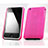 Coque Plastique Rigide Mailles Filet pour Apple iPhone 3G 3GS Rose Rouge