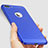 Coque Plastique Rigide Mailles Filet pour Apple iPhone 8 Plus Bleu Petit