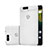 Coque Plastique Rigide Mailles Filet pour Google Nexus 6P Blanc